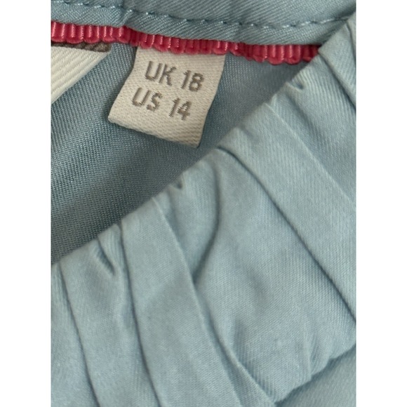 Boden Carey Top Size 14 Blue Short Sleeve Viscose Silk Blend - Picture 3 of 6